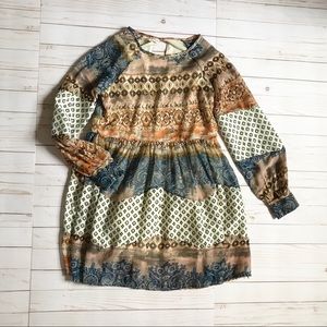 Altar’d State Boho Multi-Pattern Dress